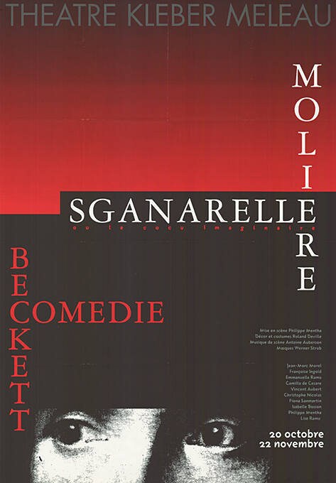 Sganarelle, Moière, Comédie, Beckett, Théâtre Kléber-Méleau, Vidy, Lausanne