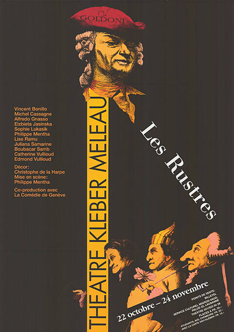 Les Rustres, Carlo Goldoni, Théâtre Kléber-Méleau, Vidy, Lausanne