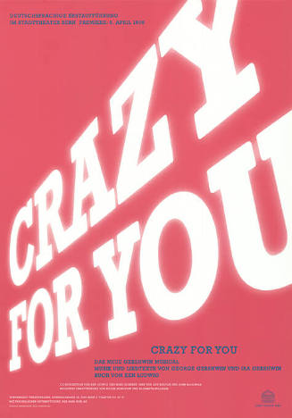 Crazy for You, George & Ira Gershwin, Stadttheater Bern