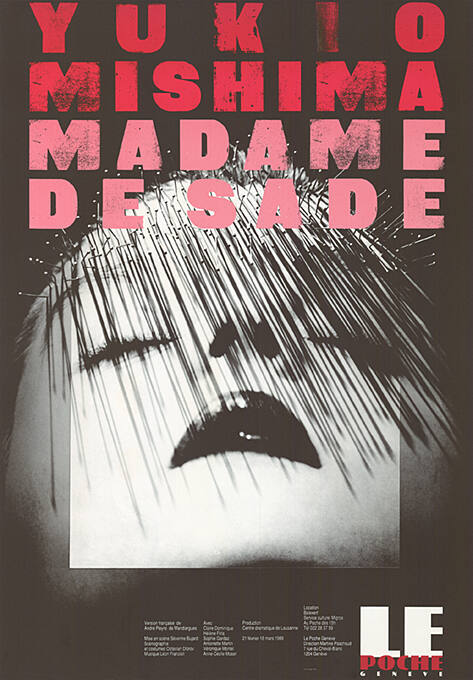 Madame de Sade, Yukio Mishima, Le Poche, Genève