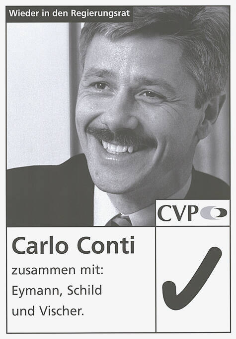 Carlo Conti, Wieder in den Regierungsrat, CVP