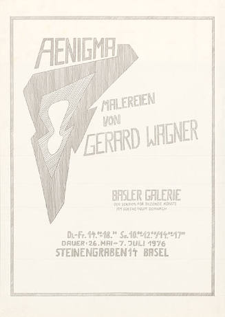 Aenigma, Malereien von Gerard Wagner, Basler Galerie