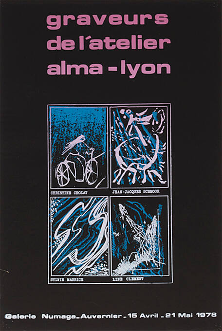 Gravures de l’atelier Alma-Lyon, Galerie Numaga, Auvernier