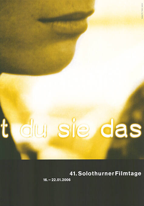 41. Solothurner Filmtage, 2006