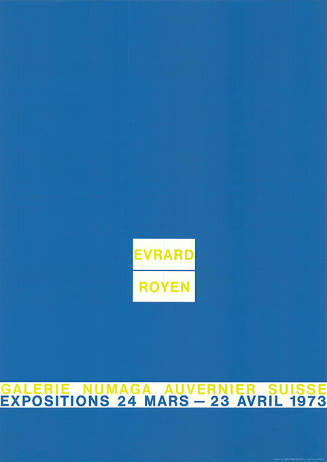 Evrard, Royen, Galerie Numaga, Auvernier