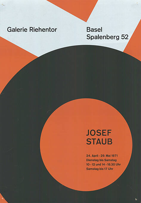 Josef Staub, Galerie Riehentor, Basel