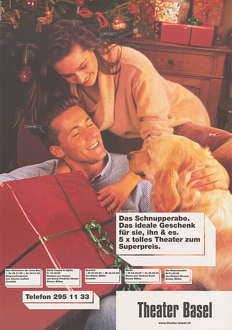 Das Schnupperabo. Das ideale Geschenk für sie, ihn & es. Theater Basel