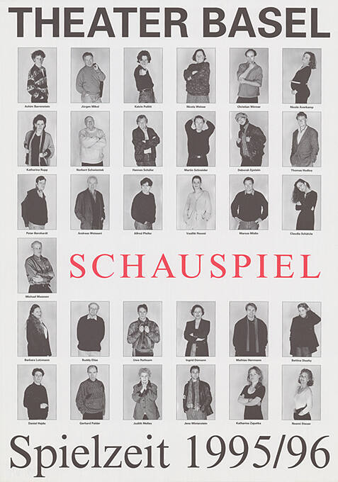 Schauspiel, Theater Basel, Spielzeit 1995/96