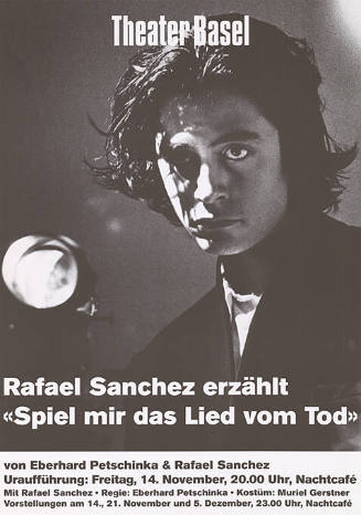 Rafael Sanchez erzählt «Spiel mir das Lied vom Tod», Eberhard Petschinka & Rafael Sanchez, Nachtcafé, Theater Basel