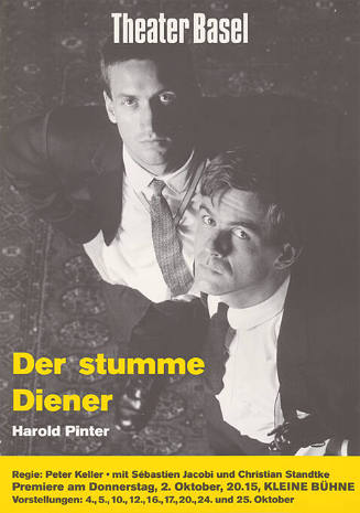 Der stumme Diener, Harold Pinter, Kleine Bühne, Theater Basel