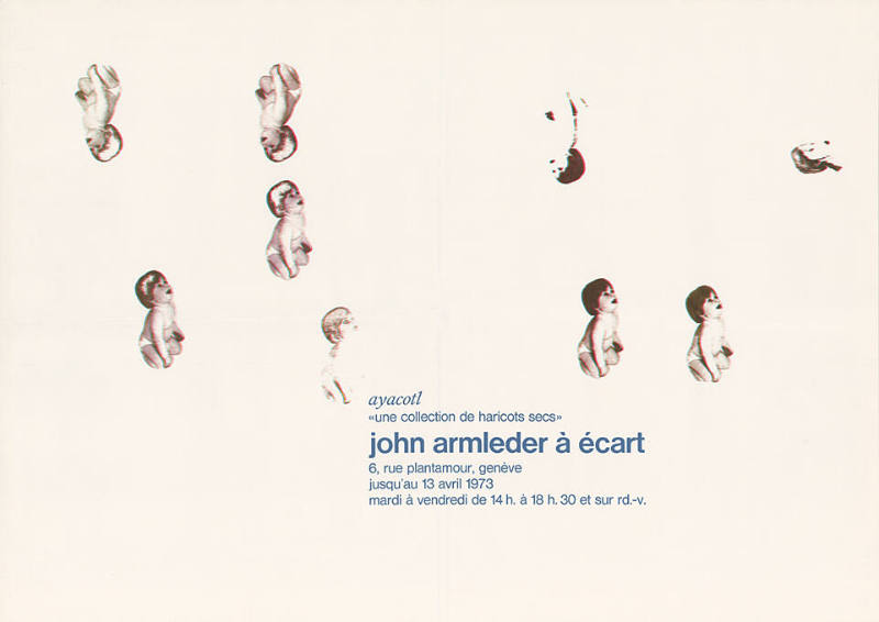 John Armleder à Écart, Ayacotl, «Une collection de haricots secs», 6, rue Plantamour, Genève