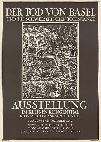 Der Tod von Basel und die Schweizerischen Totentänze, Kleines Klingenthal, Basel