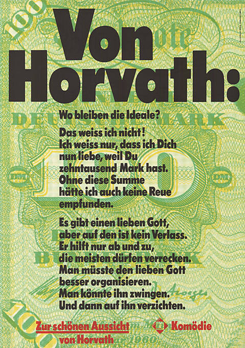 Von Horvath: […], Zur schönen Aussicht, Horvath, Komödie