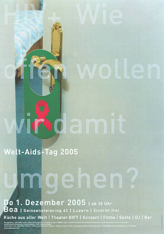 HIV+, Wie offen wollen wir damit umgehen? Welt-Aids-Tag 2005, Boa