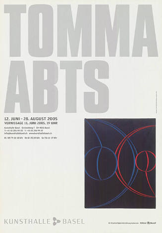 Tomma Abts, Kunsthalle Basel