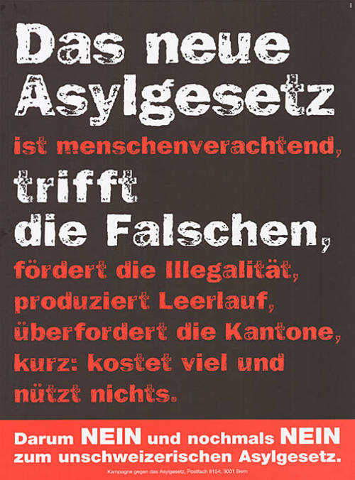 Das neue Asylgesetz […] trifft die Falschen