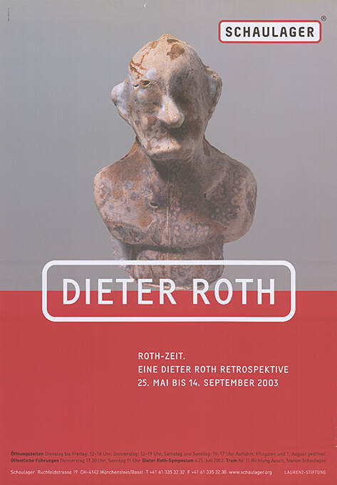 Dieter Roth, Roth-Zeit, Eine Dieter Roth Retrospektive, Schaulager