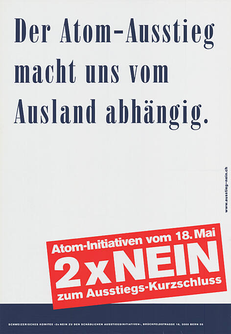 Schweizerisches Komitee «2 × Nein zu den schädlichen Ausstiegsinitiativen»