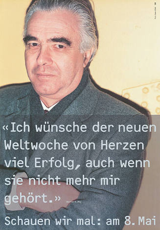 «Ich wünsche der neuen Weltwoche von Herzen viel Erfolg, auch sie nicht mehr mir gehört.» Schauen wir mal: am 8. Mai