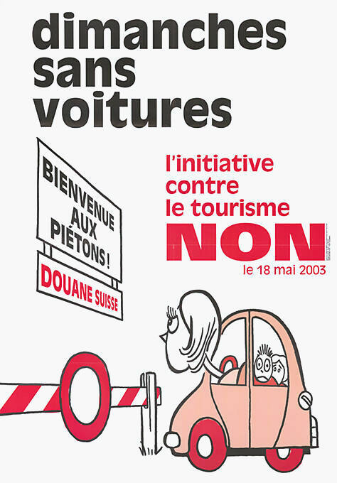 Dimanches sans voitures, l’initiative contre le tourisme, Non