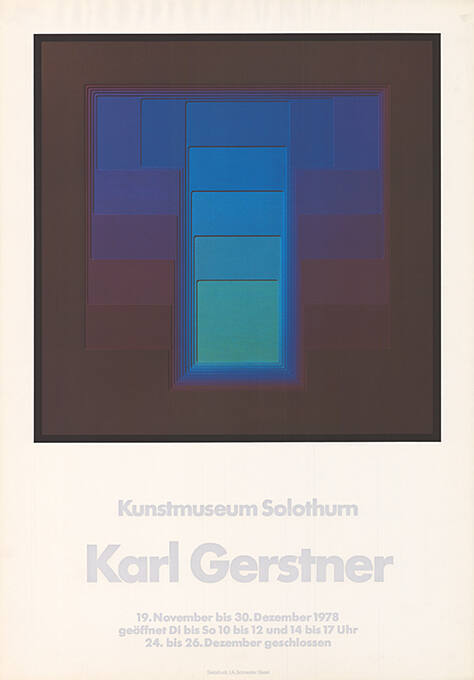 Karl Gerstner, Kunstmuseum Solothurn