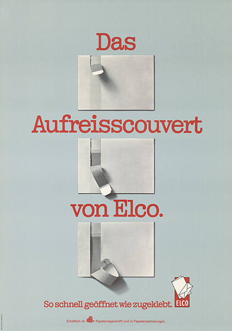 Das Aufreisscouvert von Elco.