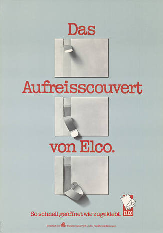 Das Aufreisscouvert von Elco.