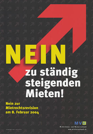 Nein zu ständig steigenden Mieten! Nein zur Mietrechtsrevision