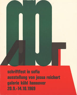 Schriftfest in Sofia, Ausstellung von Josua Reichert, Galerie Kühl Hannover