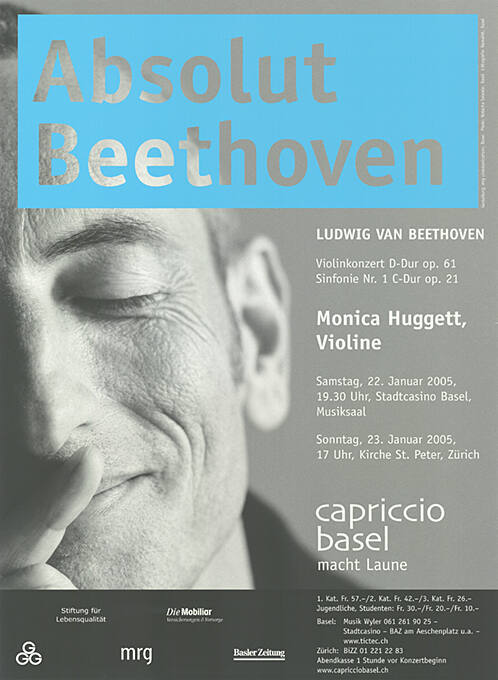 Absolut Beethoven, Capriccio Basel, Stadtcasino Basel, Kirche St. Peter, Zürich