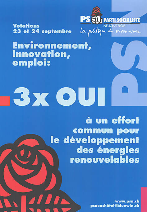 Environnement, innovation, emploi, 3 × Oui