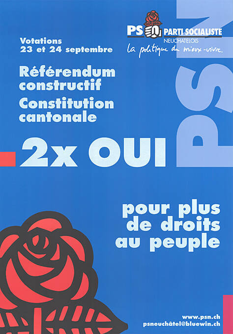 Référendum constructif, Constitution cantonale, 2 × Oui