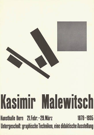 Kasimir Malewitsch, Kunsthalle Bern