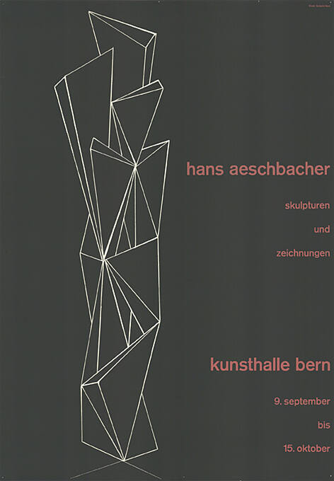 Hans Aeschbacher, Kunsthalle Bern