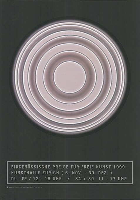 Eidgenössische Preise für freie Kunst 1999, Kunsthalle Zürich