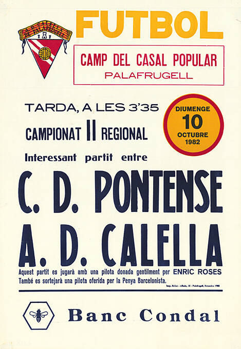 Futbol, C. D. Pontense, A. D. Calella, Camp del casal popular