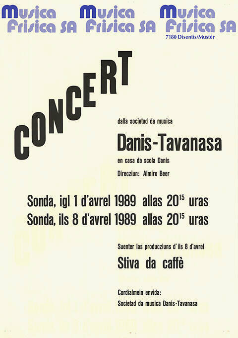 Concert, Danis-Tavanasa, Stiva da caffè