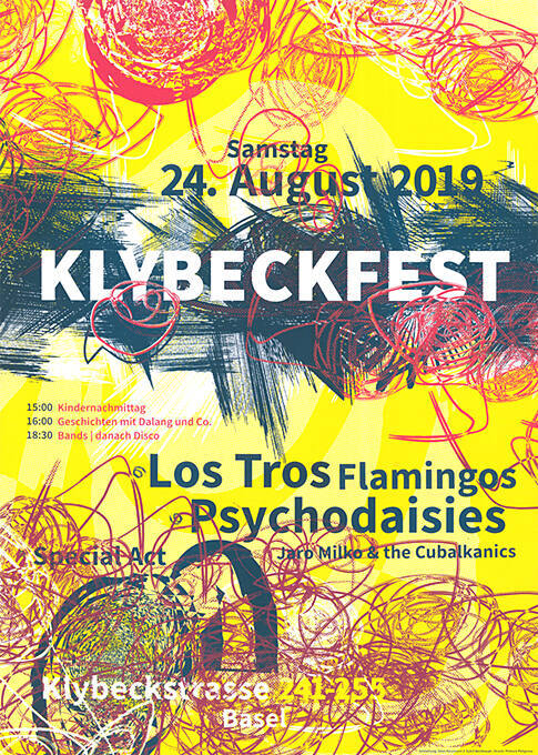 Klybeckfest, Los Tros Flamingos, Psychodaisies, Klybeckstrasse 241–255