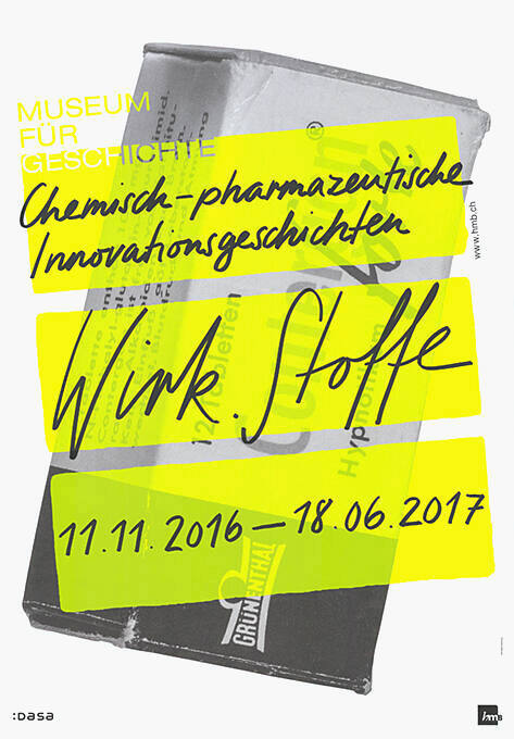 Wirk.Stoffe, Chemisch-pharmazeutische Innovationsgeschichten, Museum für Geschichte