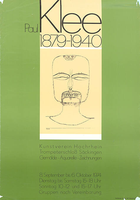 Paul Klee, 1879–1940, Kunstverein Hochrhein, Trompeterschloß Säckingen