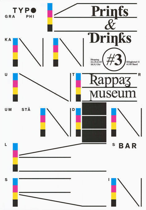 Typographie kann unter Umständen lesbar sein, Prints & Drinks #3, Rappaz Museum