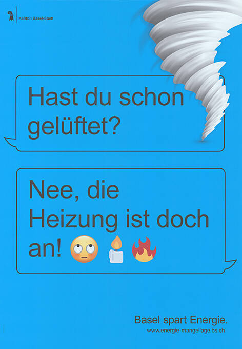 Hast du schon gelüftet? Nee, die Heizung ist doch an! Basel spart Energie