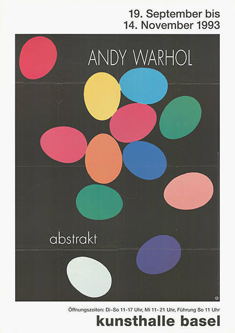 Andy Warhol, Abstrakt, Kunsthalle Basel