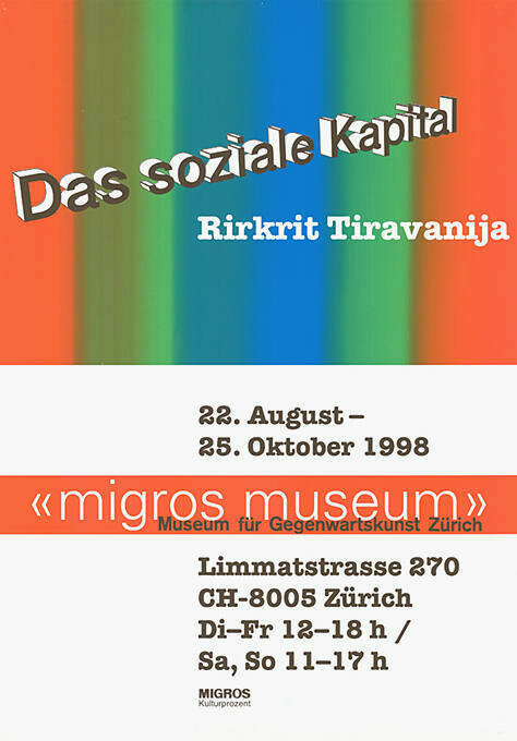 Das soziale Kapital, Rirkrit Tiravanija, Migros Museum, Museum für Gegenwartskunst