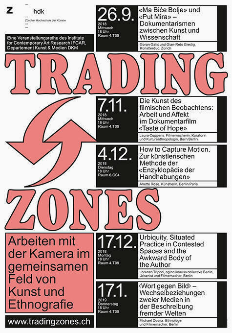 Trading Zones, Arbeiten mit der Kamera im gemeinsamen Feld von Kunst und Ethnografie