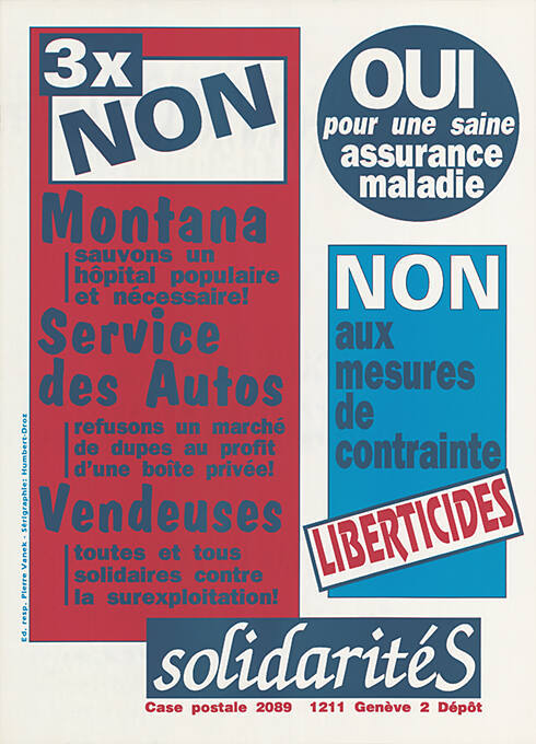 solidaritéS, Genève