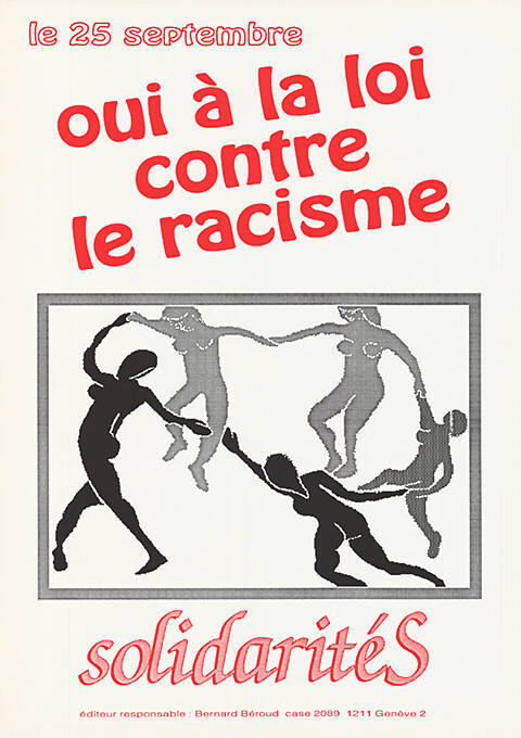 Oui à la loi contre le racisme