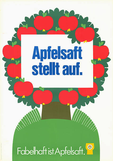 Apfelsaft stellt auf. Fabelhaft ist Apfelsaft