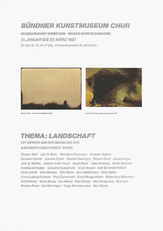 Thema: Landschaft, Bündner Kunstmuseum Chur