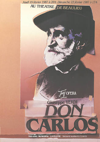 Don Carlos, Giuseppe Verdi, Théâtre Municipal, Lausanne